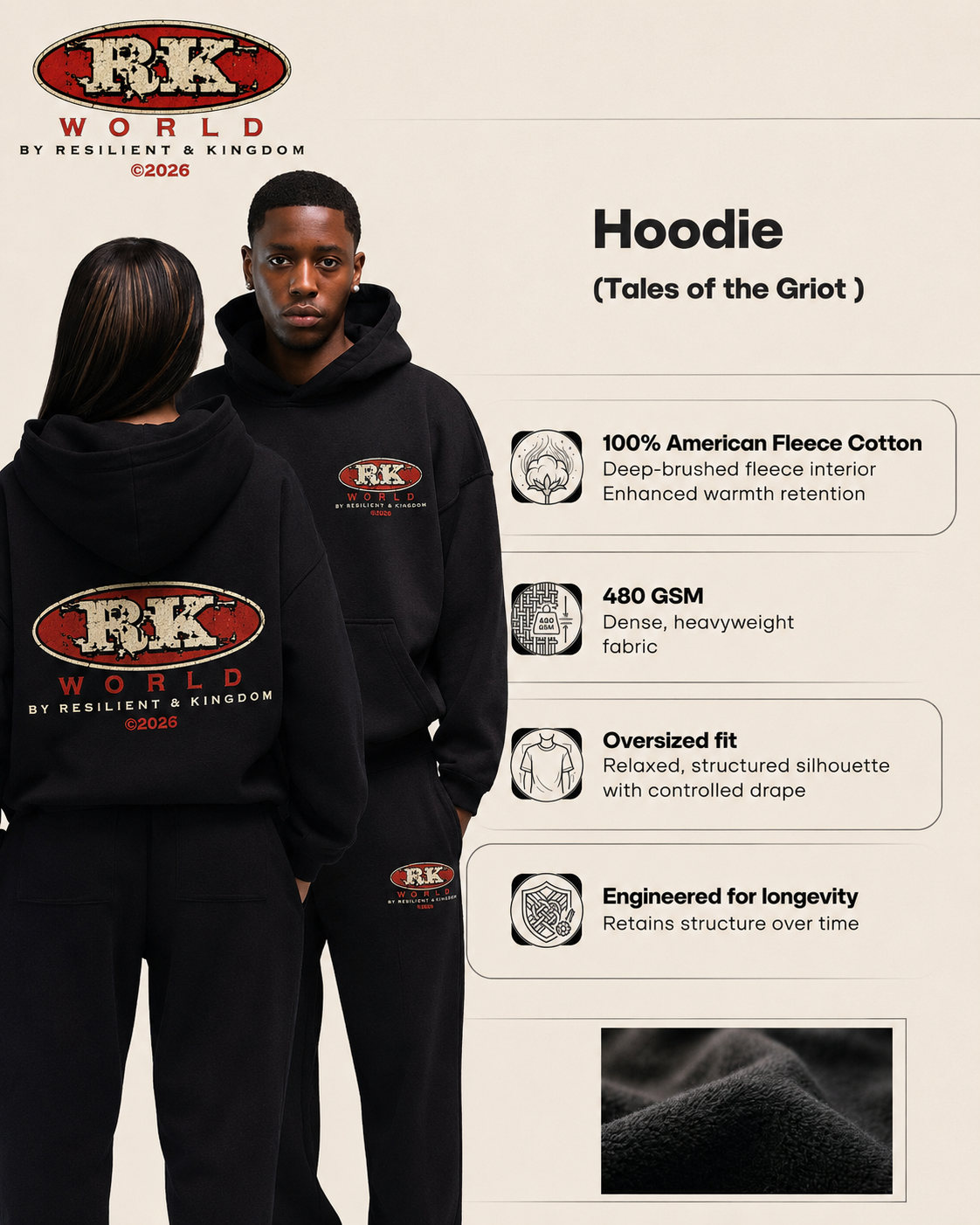 Ensemble Hoodie RK World 🌍