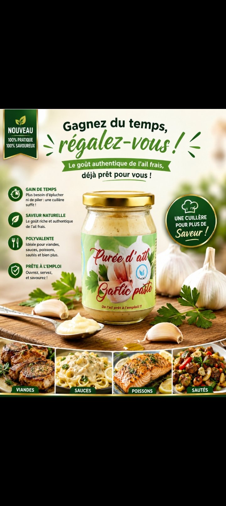 Purée d'ail